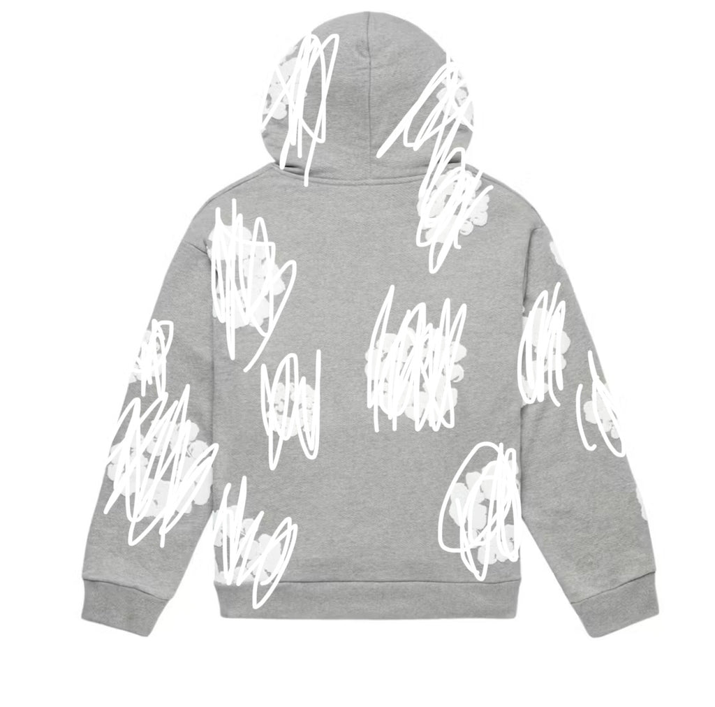 Grey “Flower” hoodie