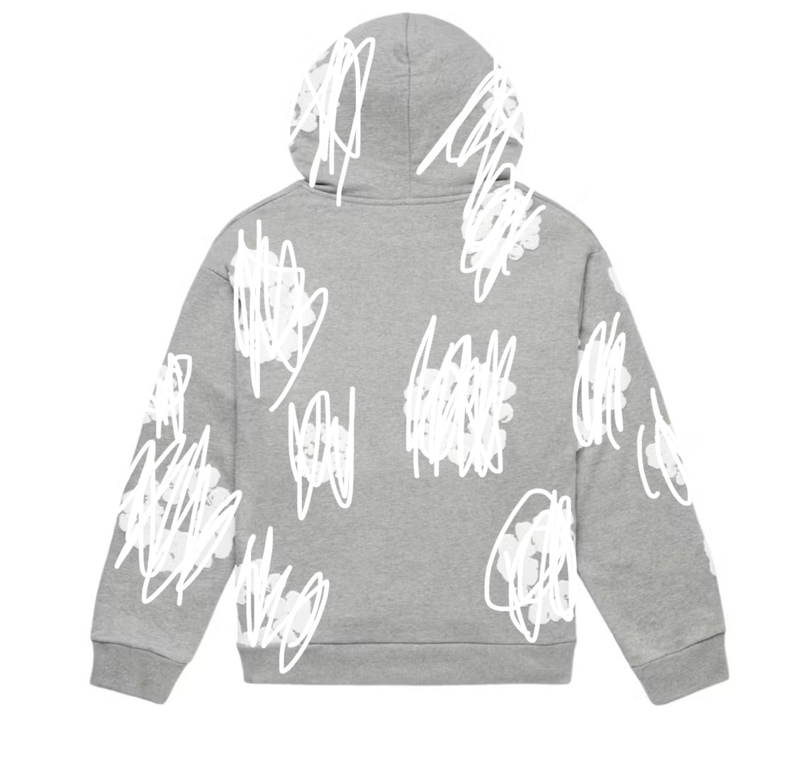 Grey “Flower” hoodie