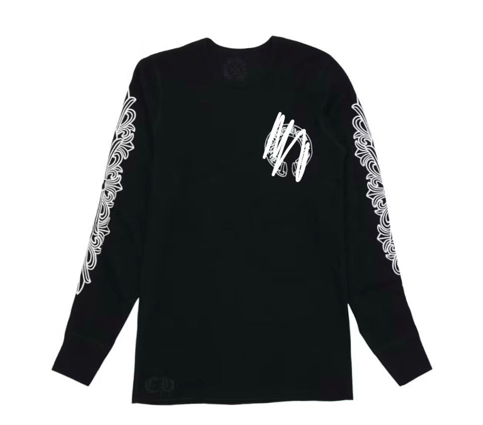Black cross long sleeve