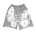 Grey “flower shorts”