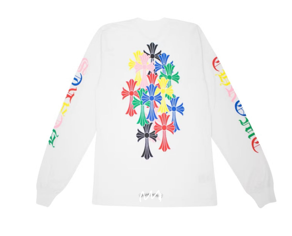 Casual “White multicolor” long sleeve