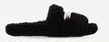 Black “fluffy” slippers